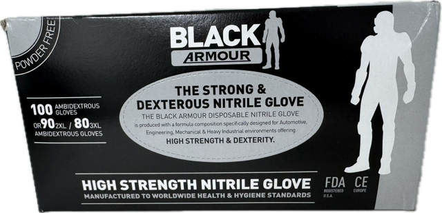 BLACK ARMOUR GLOVES (BOX)
