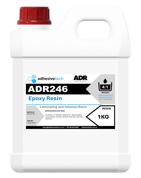 ADR 246 epoxy resin container with red cap, 1KG size label