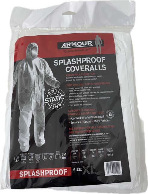 DISPOSABLE COVERALLS (PAPER SUIT)